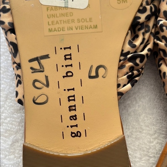 Gianni Bini Brown Slide Sandals with Crisscross Straps - Picture 6 of 9